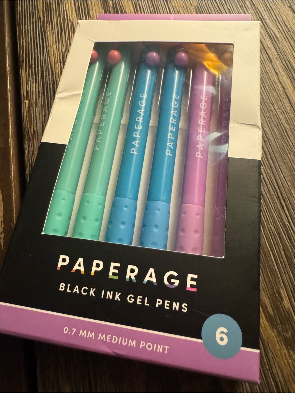 Black Ink Gel Pens - 6-Pack